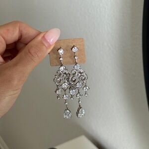 Sterling Silver and Cubic Zirconium Earrings